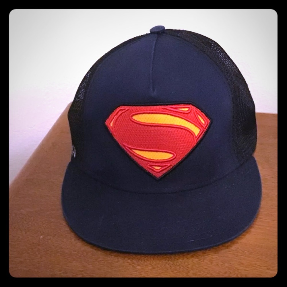 Mens Man of Steel Adjustable Baseball Snapback Hat